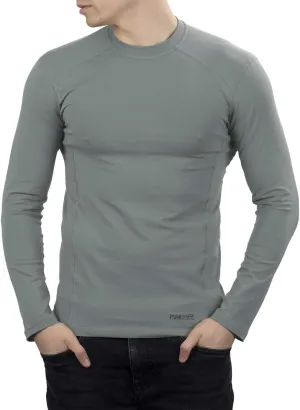 281Z Mens Military Stretch Cotton Long Sleeve T-Shirt - Tactical Hiking Outdoor Undershirt - Punisher Combat Line