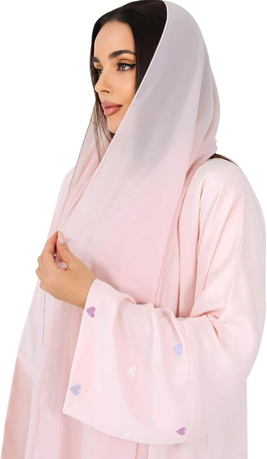 Abayas for Women Muslim Islamic Dubai Cardigan Open Front Chiffon Dress Long Sleeve Maxi Abaya Long Kaftan Robe