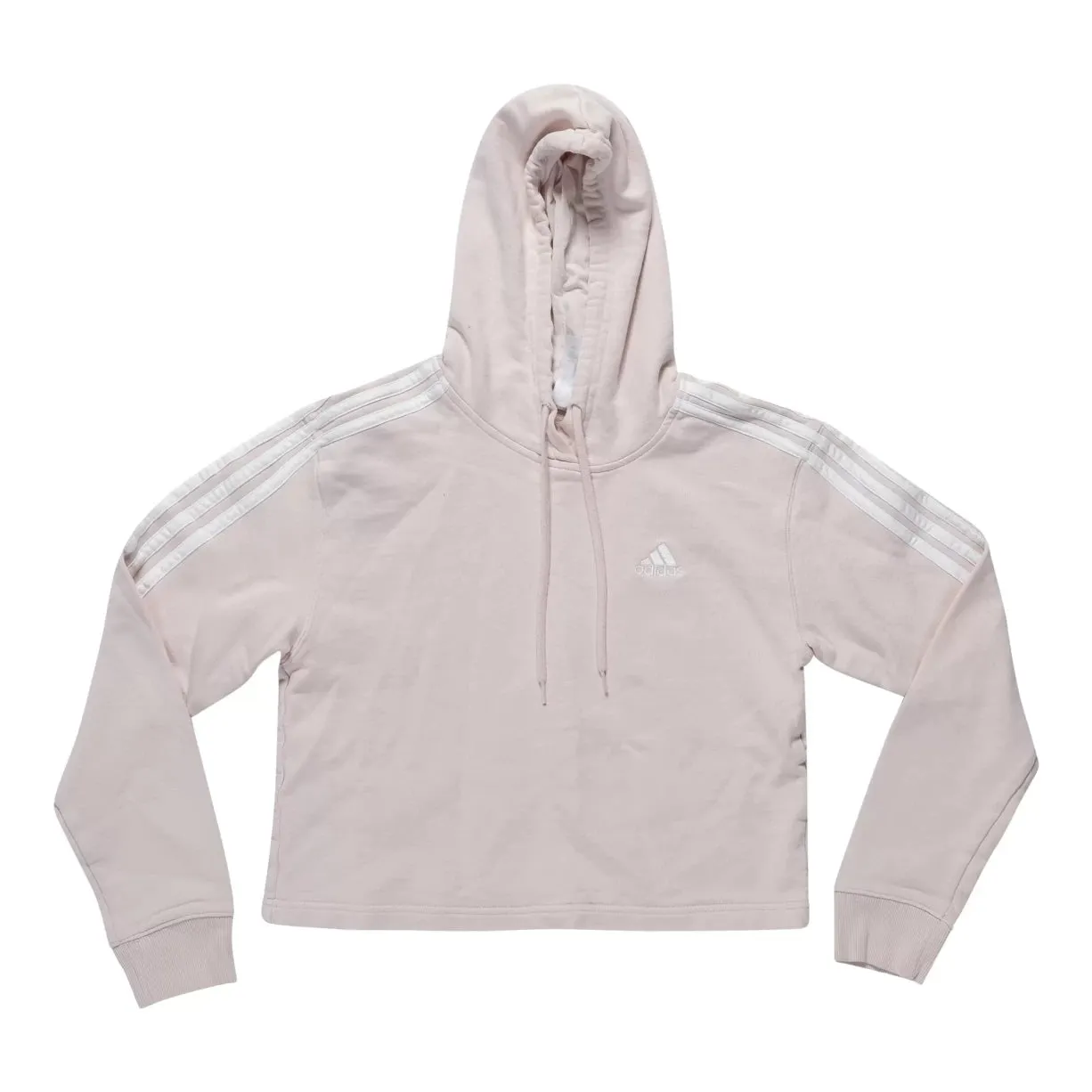 Adidas Essentials 3-Stripes French Terry Crop Hoodie - Women's