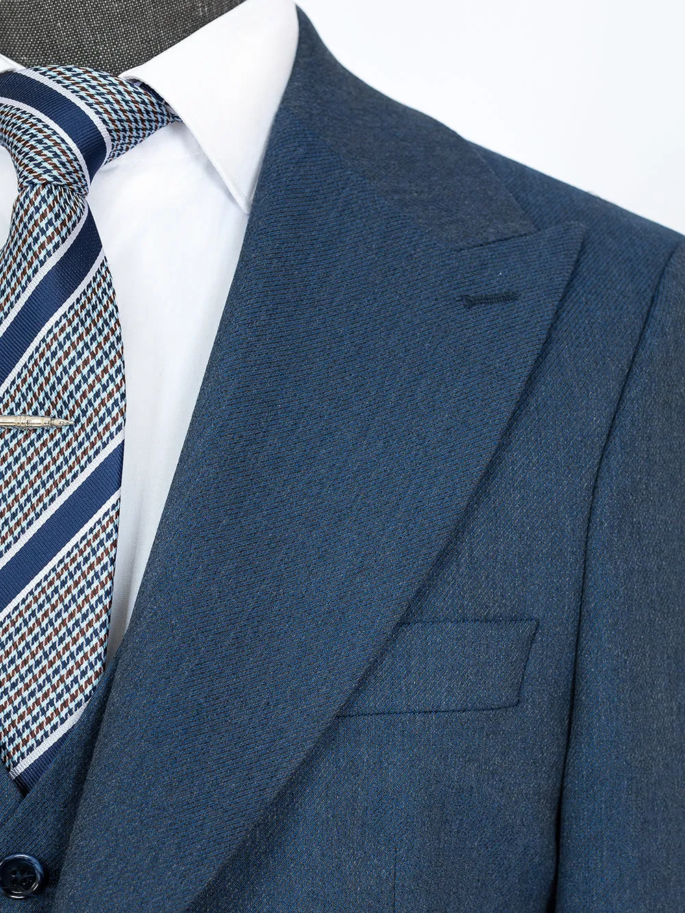 Adonis Blue Set Blazer Linen Suit