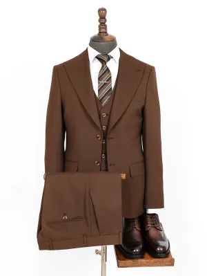 Aidan Brown Set Blazer Linen Suit
