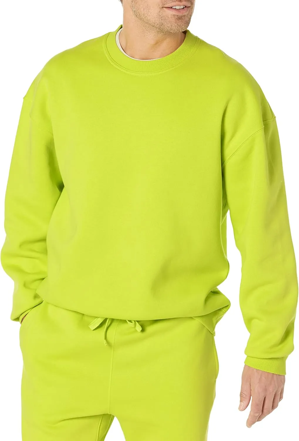 Amazon Essentials Men's Oversized-Fit Crewneck Sweatshirt (Available in Big & Tall)
