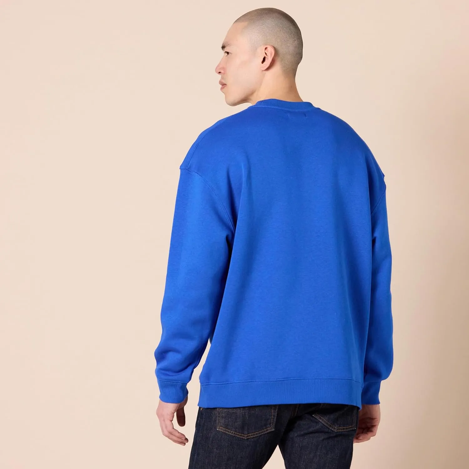 Amazon Essentials Men's Oversized-Fit Crewneck Sweatshirt (Available in Big & Tall)