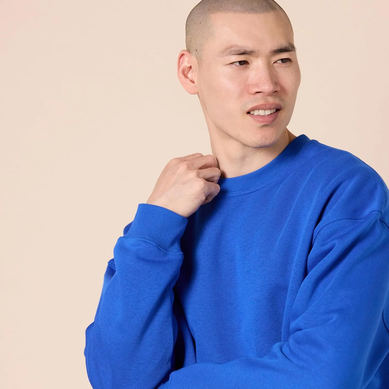Amazon Essentials Men's Oversized-Fit Crewneck Sweatshirt (Available in Big & Tall)