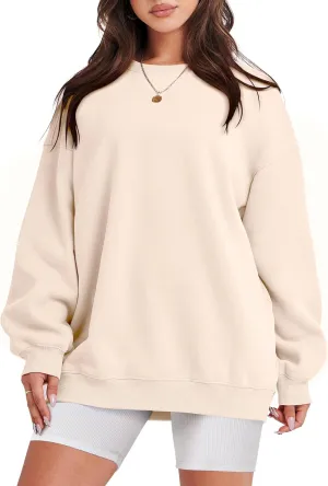 ANRABESS Oversized Sweatshirt for Women Crewneck Y2K Hoodies Fleece Casual Comfy Pullover Top Fall Outfits Clothes 2025