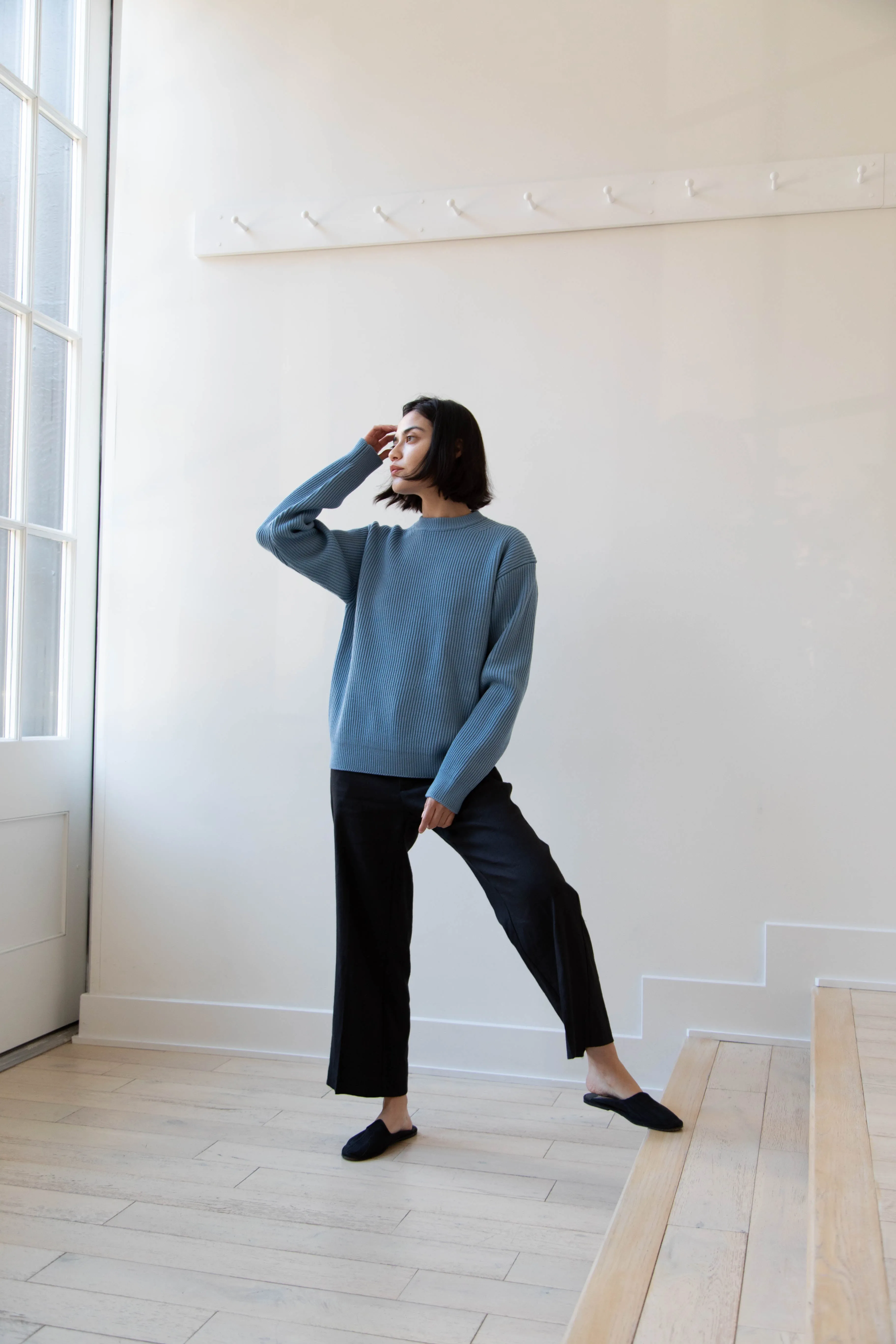 Auralee | French Merino Rib Knit Pullover