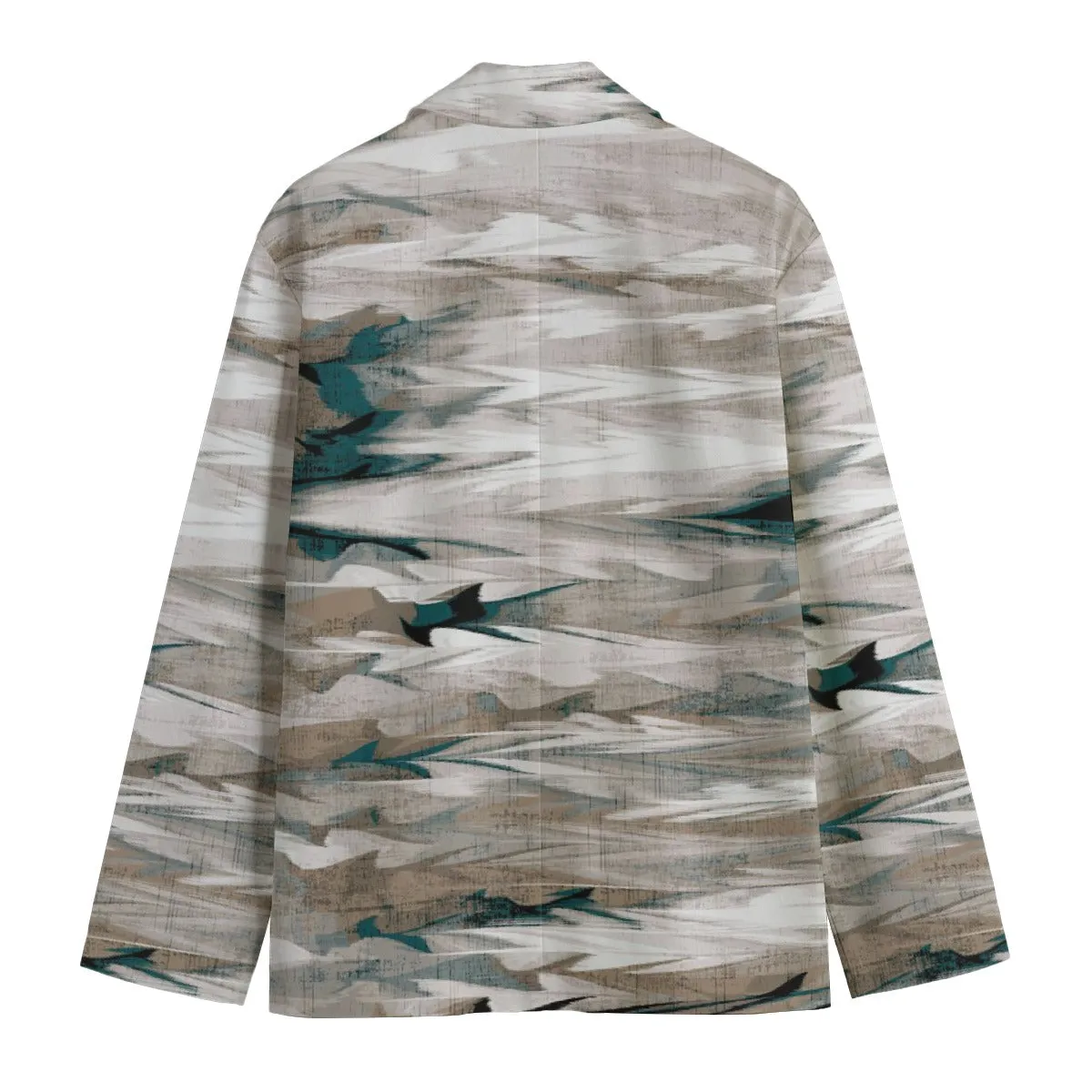 Avant-Garde Casual Flat Lapel Collar Cotton Blazer