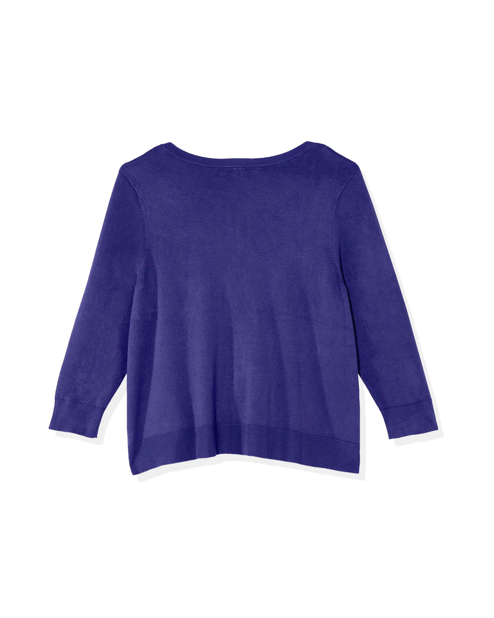 Avery 3/4 Sleeve Crew Neck Cardigan | Royal Blue