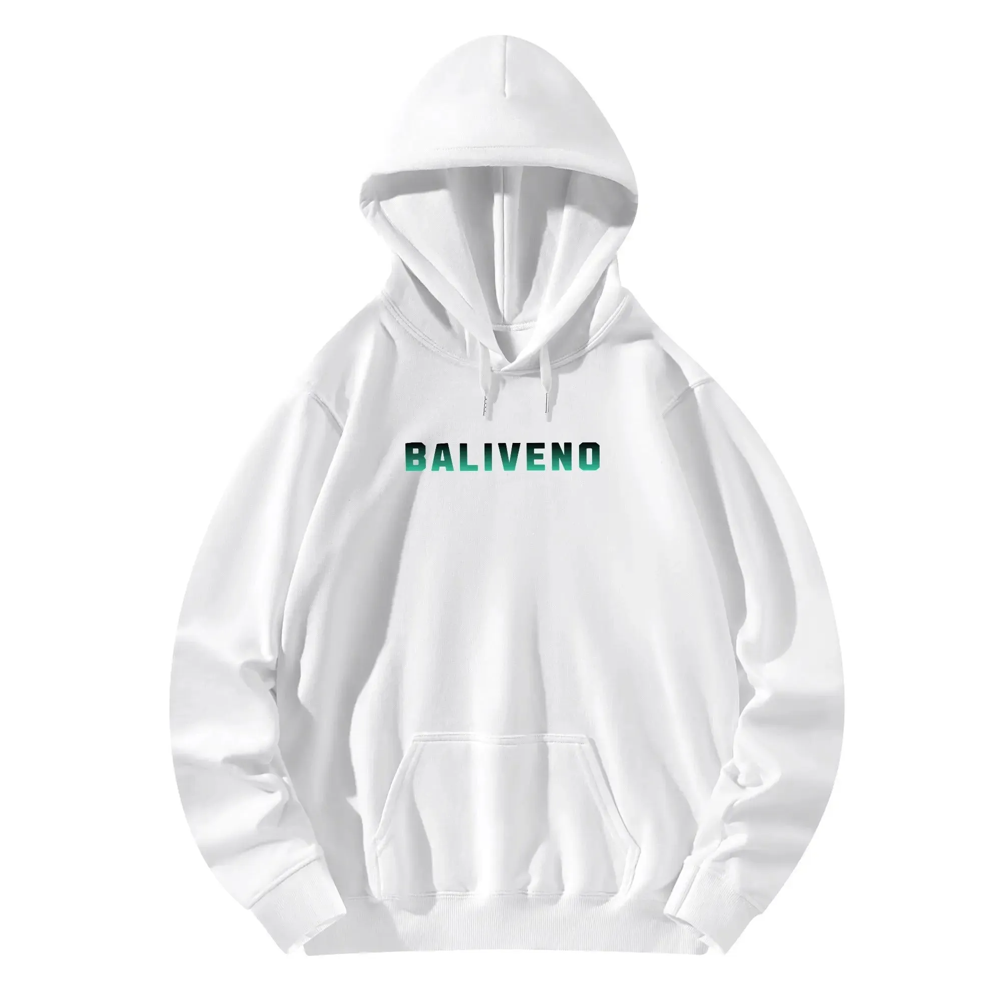 Baliveno Luxurious Unisex Cotton Hoodie, with logos printed on the Front & Back.