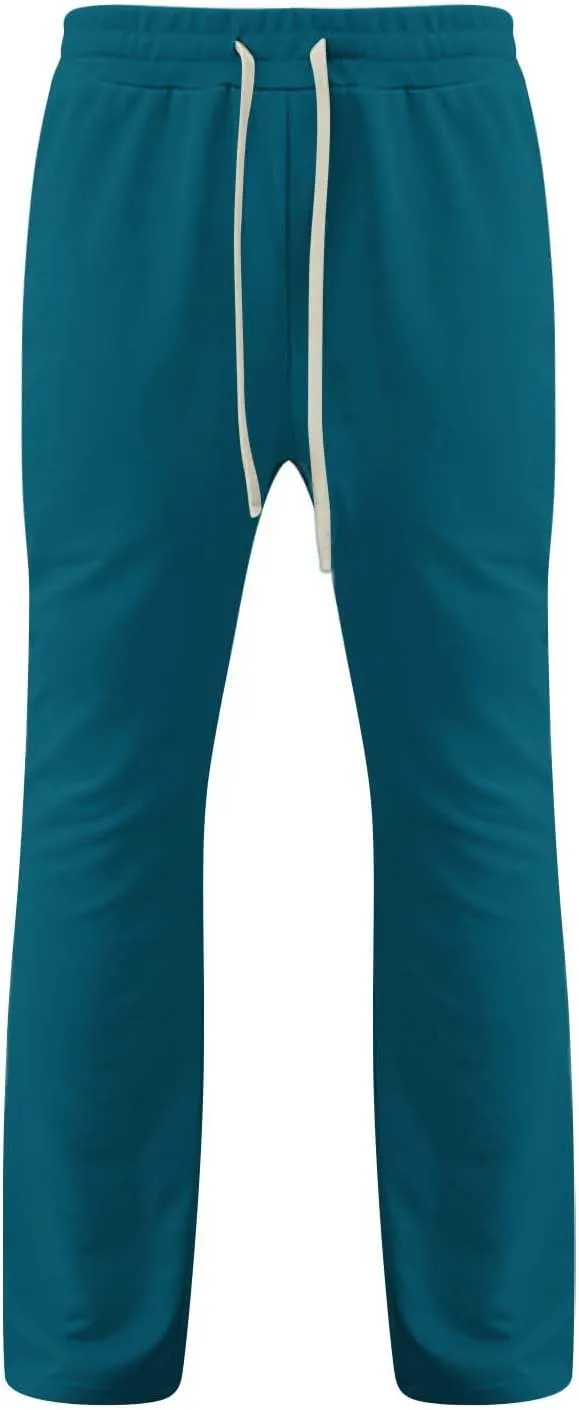 Beach Pants for Men Big and Tall Slim Tit Trousers Casual Relaxed Fit Work Active Summer Yoga Pants with Pockets