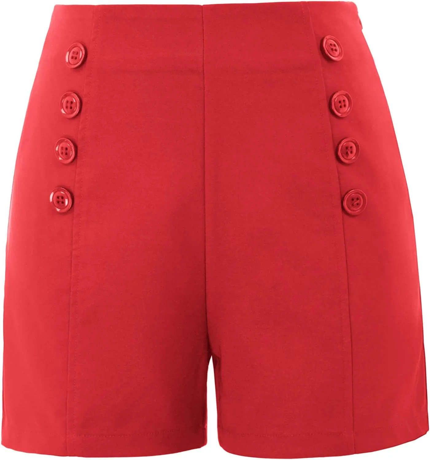 Belle Poque Women High Waist Stretch Sailor Pinup Shorts