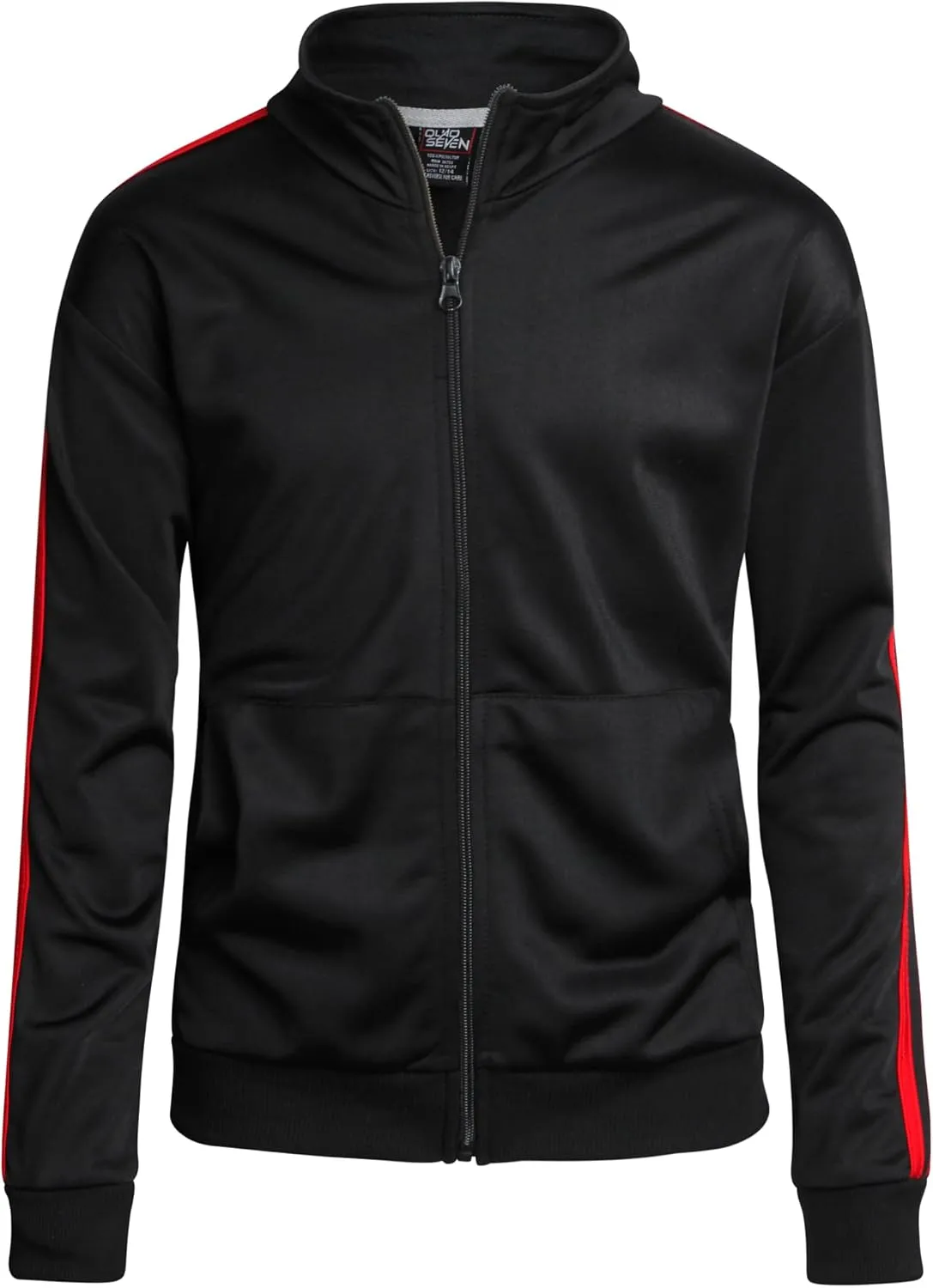 Boys' Tricot Jogger Set - 4 Piece Active Performance Zip-Up Tracksuit Set (Size: 8-18)