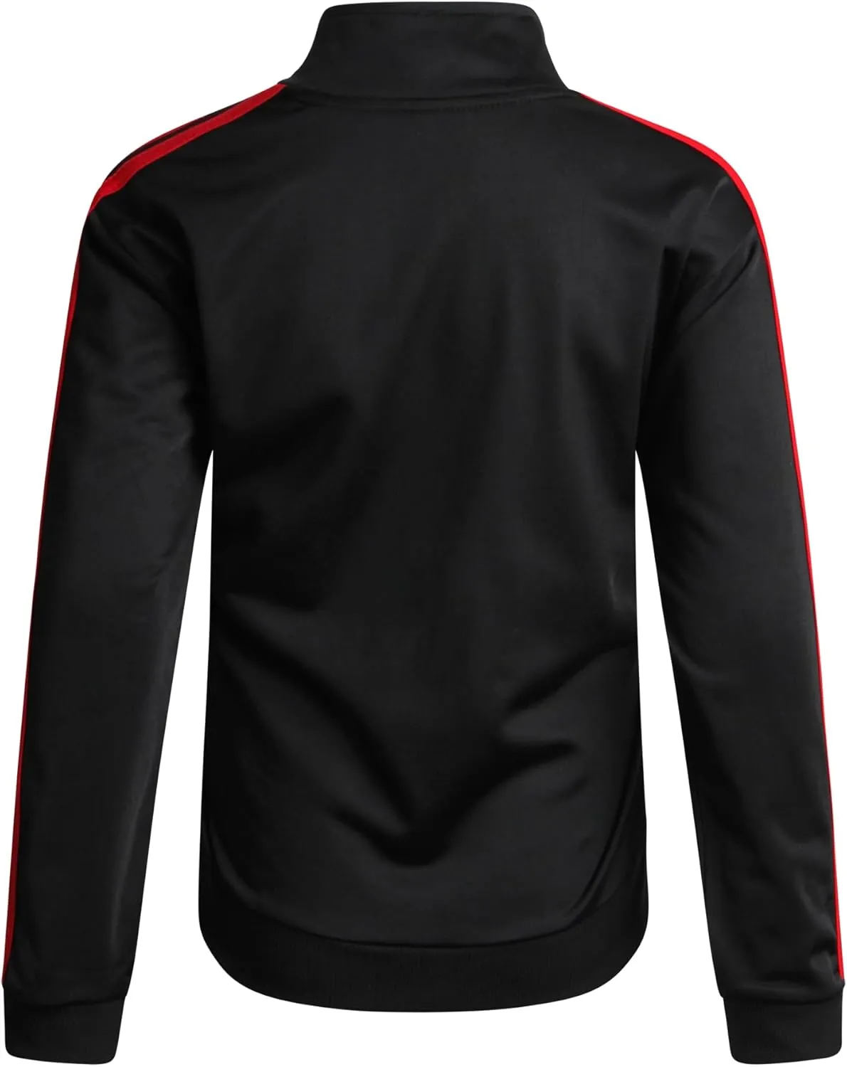 Boys' Tricot Jogger Set - 4 Piece Active Performance Zip-Up Tracksuit Set (Size: 8-18)