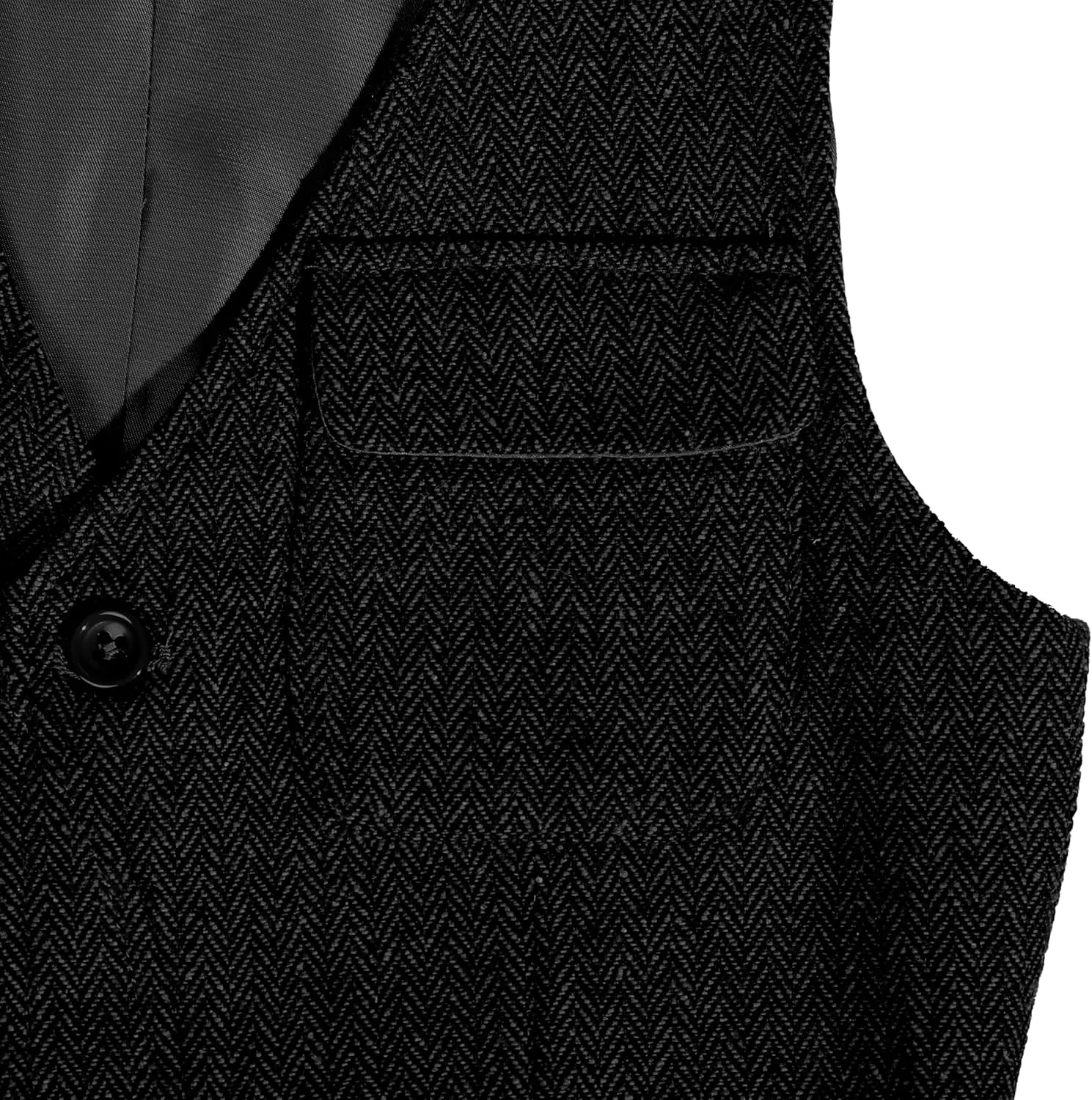 Boys Vest Vintage Tweed Toddler Little Kids Waistcoat with Pocket Sleeveless Slim Fit Casual Vest Outfit