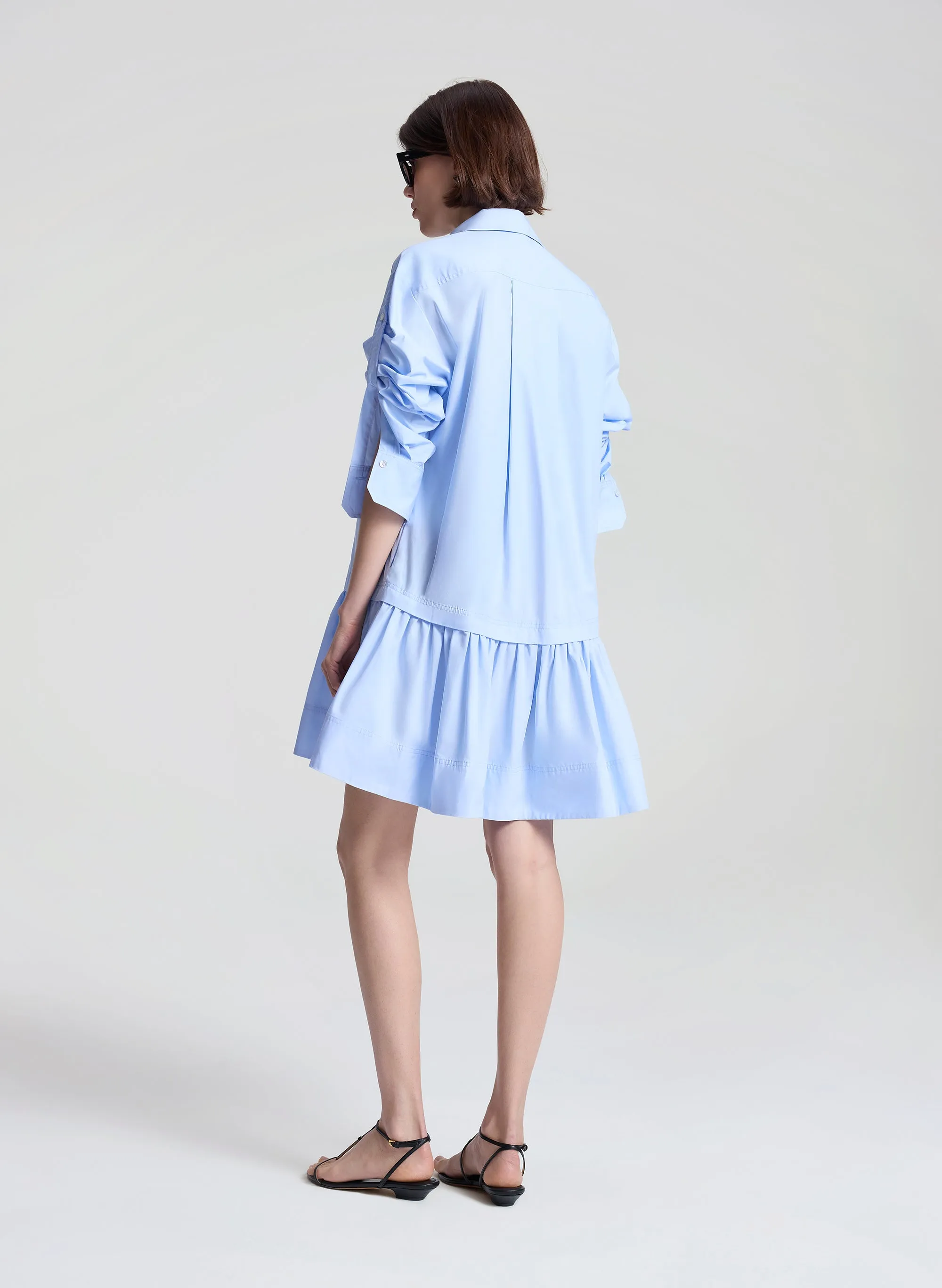Brooke Cotton Mini Shirtdress