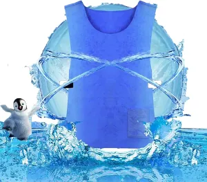 Cooling Ice Vest for Men Women,Adjustable Cold Vest Fabric Sport Cool Vest for Avoid Hot Weather Heatstroke Cooler Vest for Teens,Men and Women,Fishing,Cycling,Running,Cooking,Gardening,Motorcycle