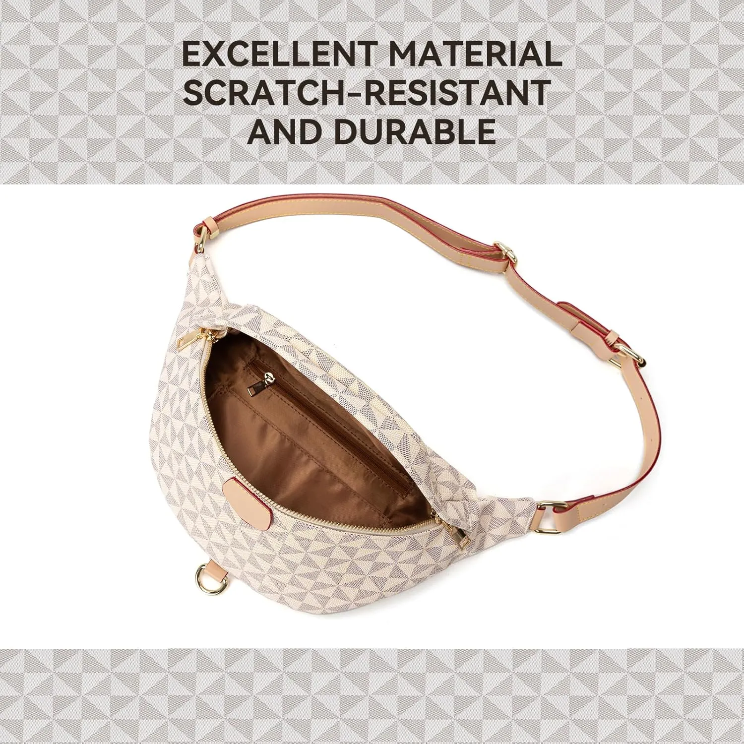 Crossbody Sling Bag Purse for Women,Sling Bag for Women Small Belt Chest Bum Bag Checkered Crossbody bag for Daily Shopping Travel