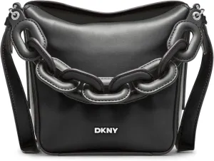 DKNY Aspen Hobo Bag, Black/Silver