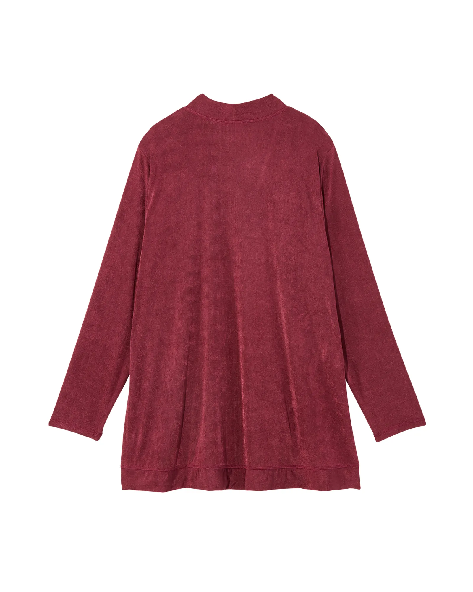 Elsie Long Sleeve Slinky Cardigan | Burgundy