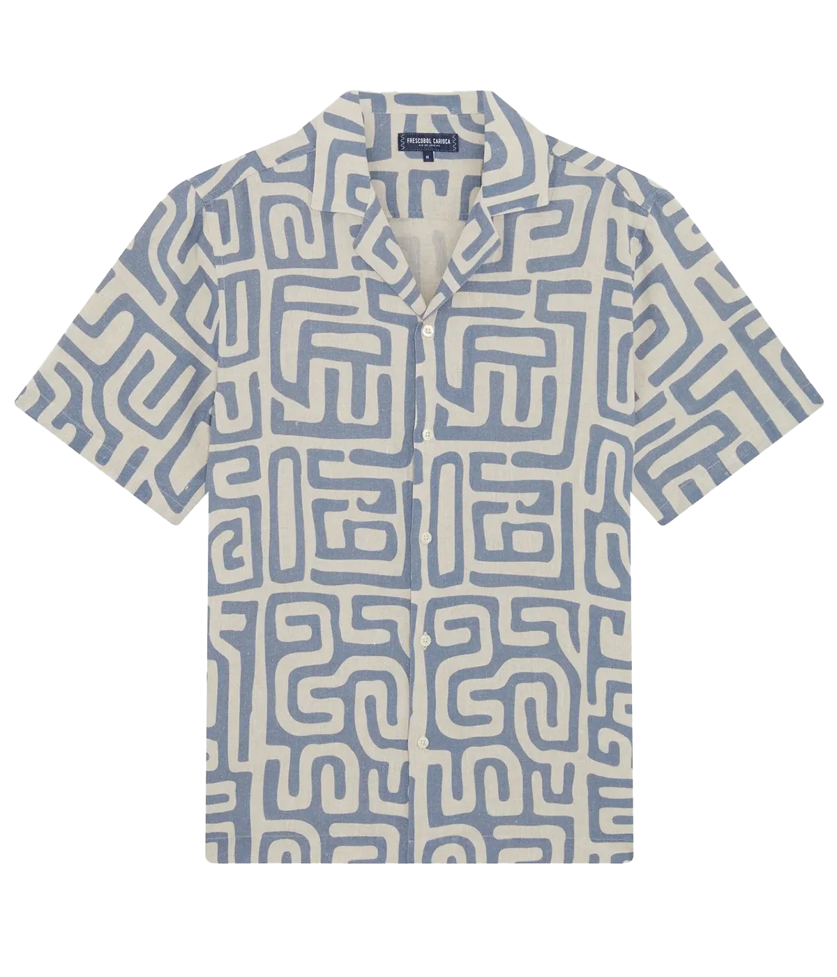 *FINAL SALE* Roberto Linen Short Sleeve Shirt in Denim Blue