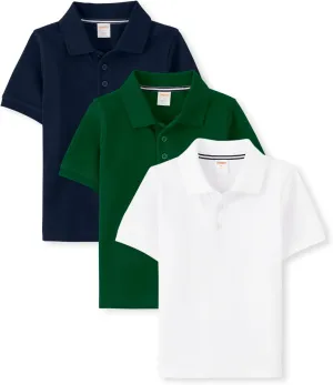 Gymboree Boys' and Toddler Short Sleeve Polo Shirt Multipack