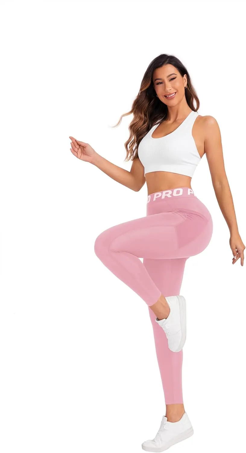 High Waisted Leggings for Women,Gym Sport Fitness Joggers Pants Tummy Control for Workout, Yoga, Running