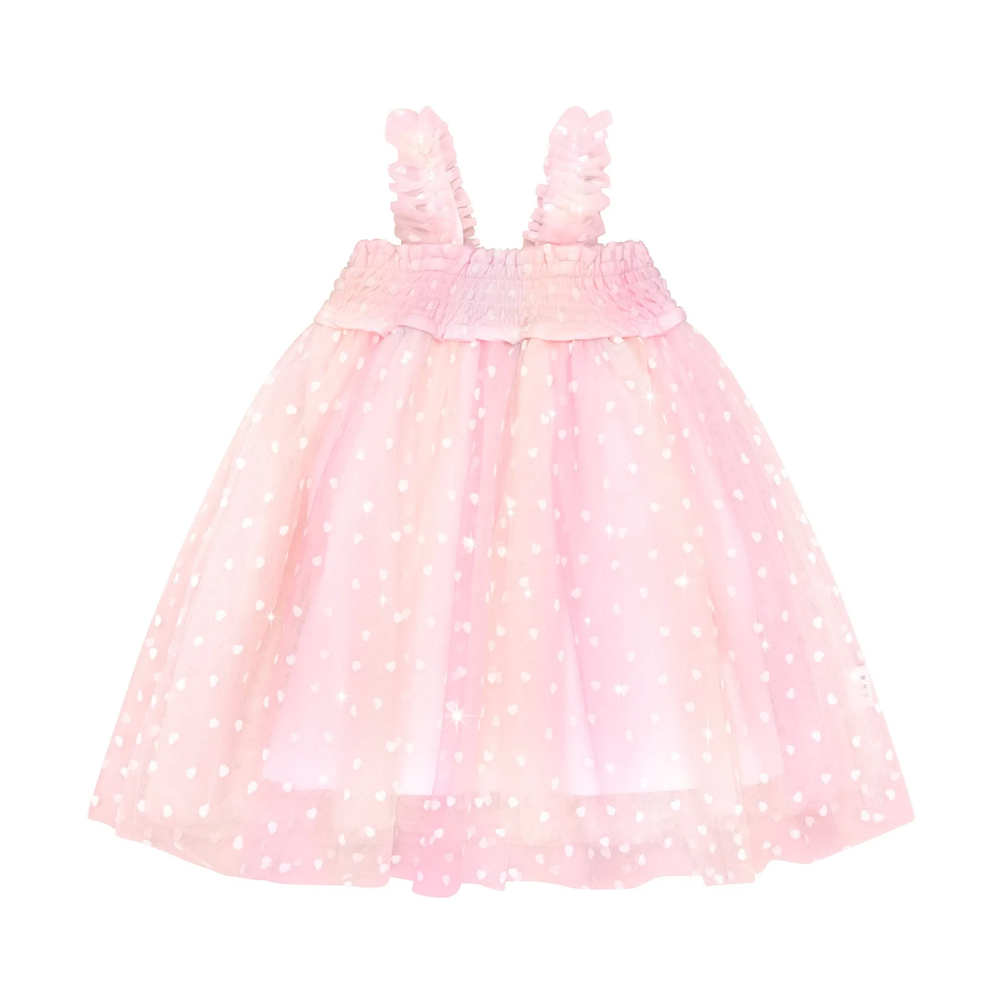 Huxbaby Sweetheart Shirred Tulle Dress
