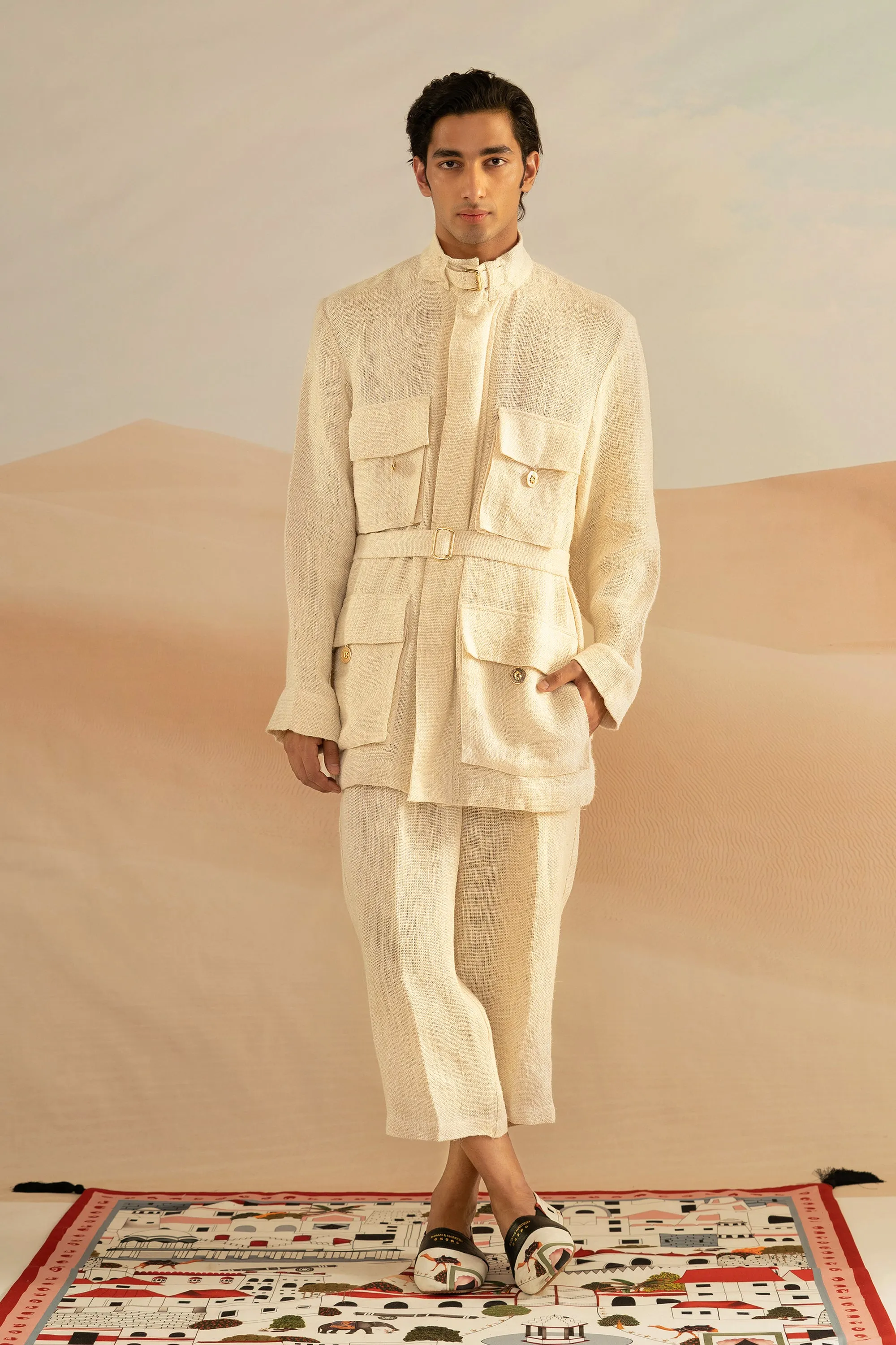 Ivory Safari Trench