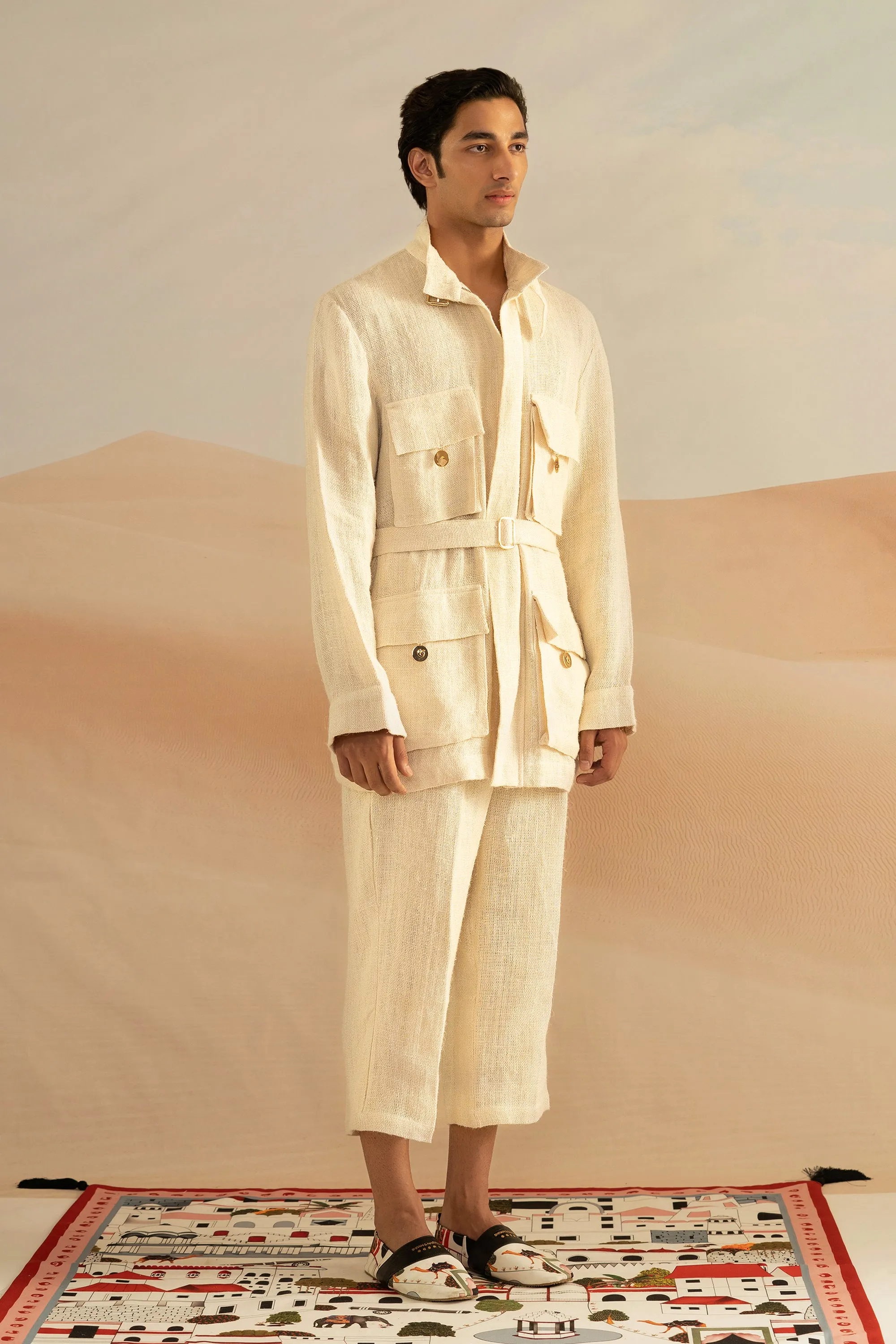 Ivory Safari Trench