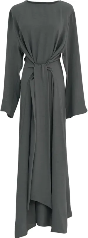 Jazvano Women Abaya Dress for Muslim Eid Prayer Maxi Kaftan Islamic Daily Dress Soft Muslim Women Clothes