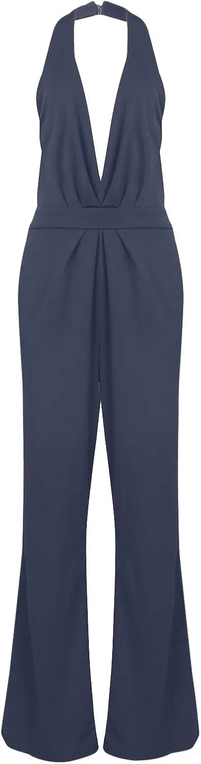 Jogging Pants for Women,Women's Banquet Dress Jumpsuit Sexy Hanging Neck Women's Trousers Spring&Summer Clothing