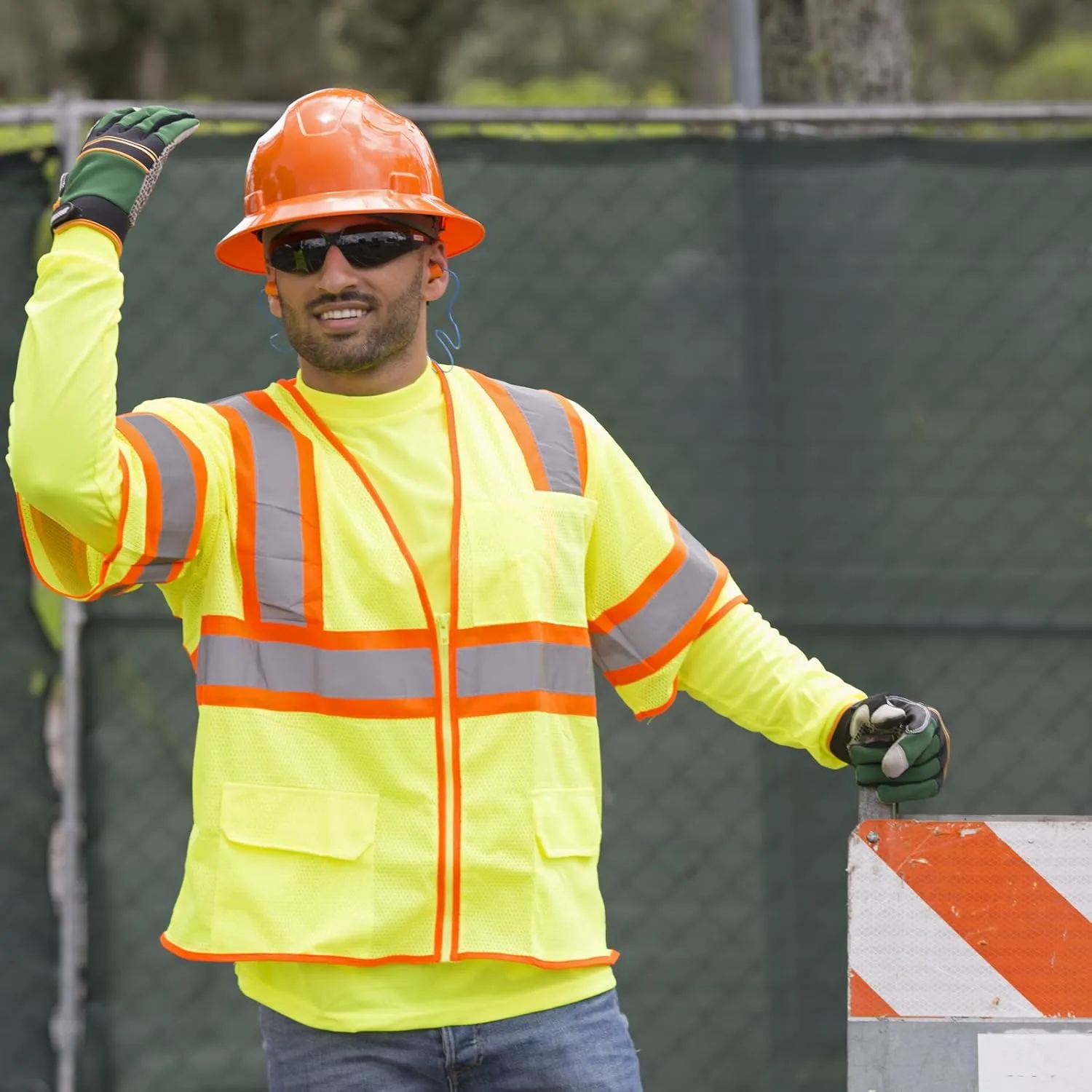 JORESTECH Safety Vest ANSI/ISEA 107-2015, Class 3 Type R, Two Tone, Four Pockets, 100% Polyester Mesh Vest (2XL/3XL)
