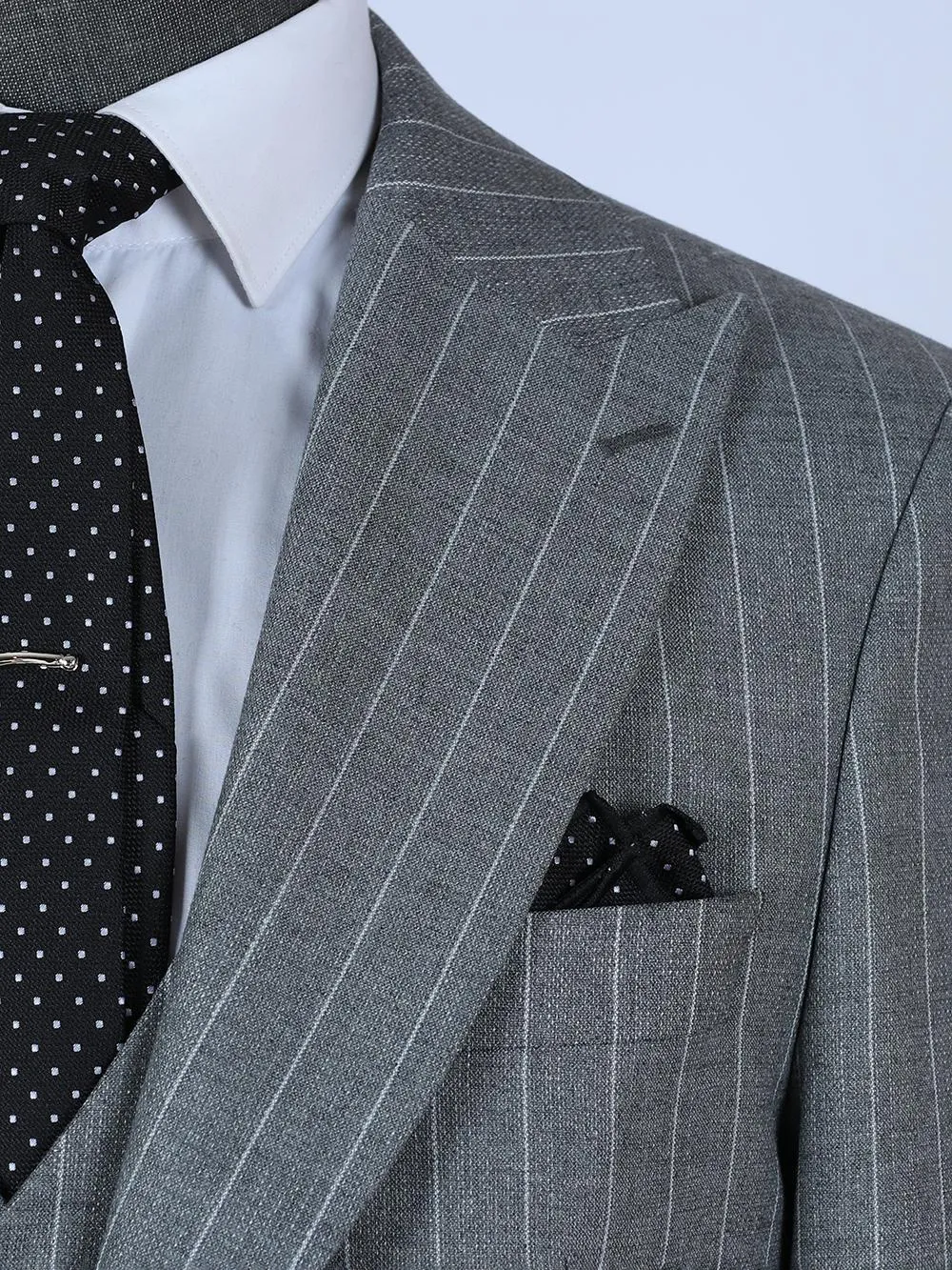 Khari Grey Set Blazer Linen Suit