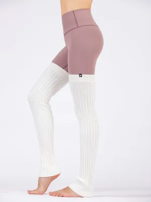 KNEE HIGH LEG WARMERS, WHITE