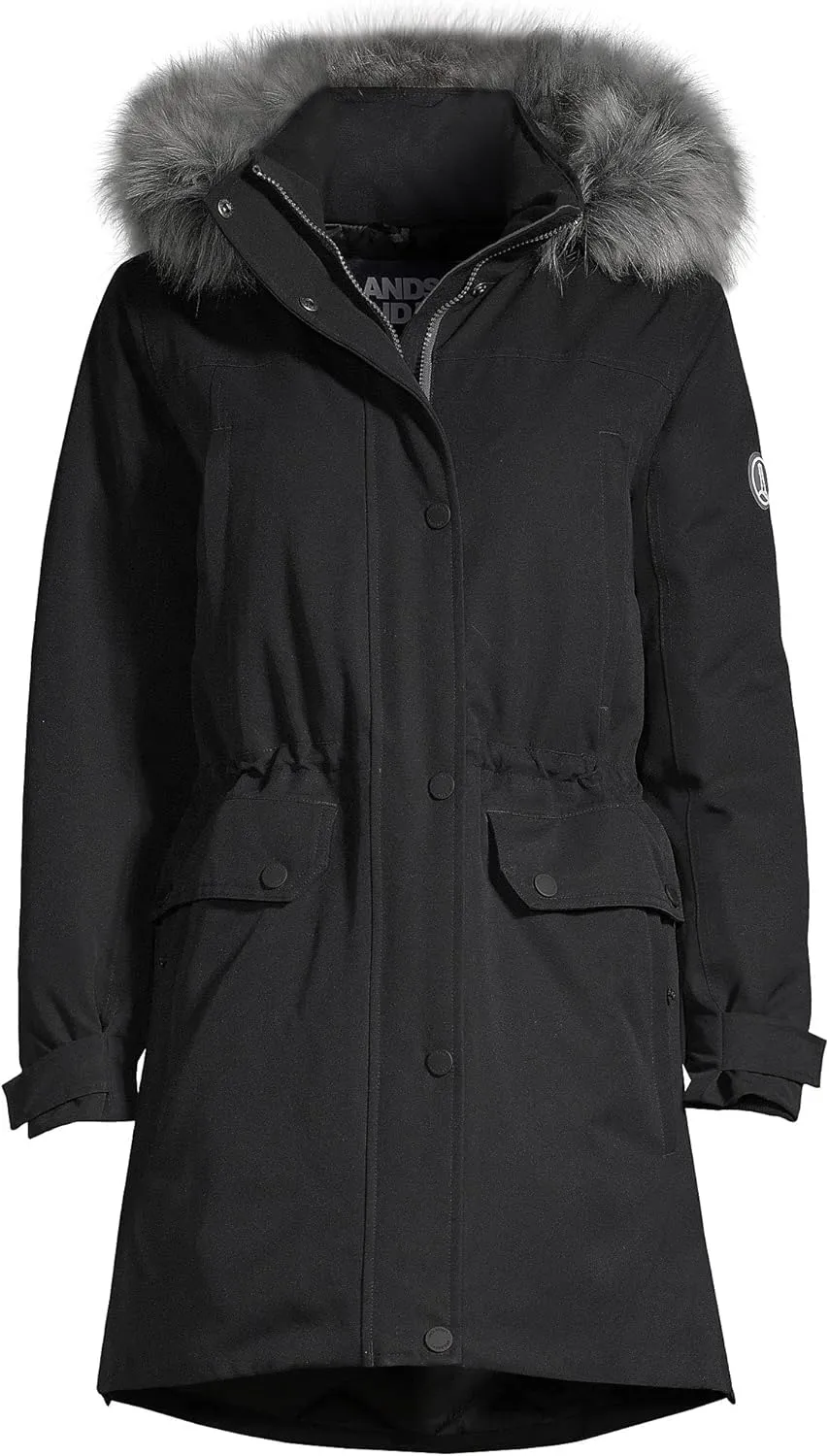 Lands' End Women's Expedition Waterproof Down Winter Parka with Faux Fur Hood
