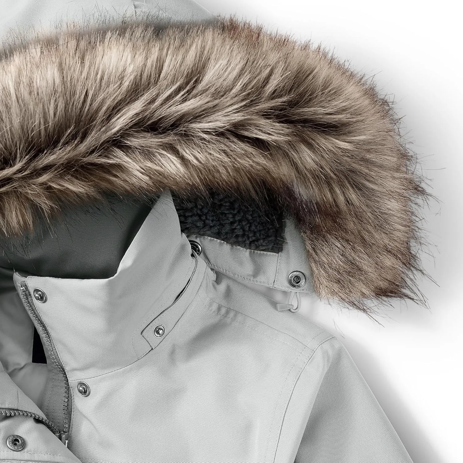 Lands' End Women's Expedition Waterproof Down Winter Parka with Faux Fur Hood