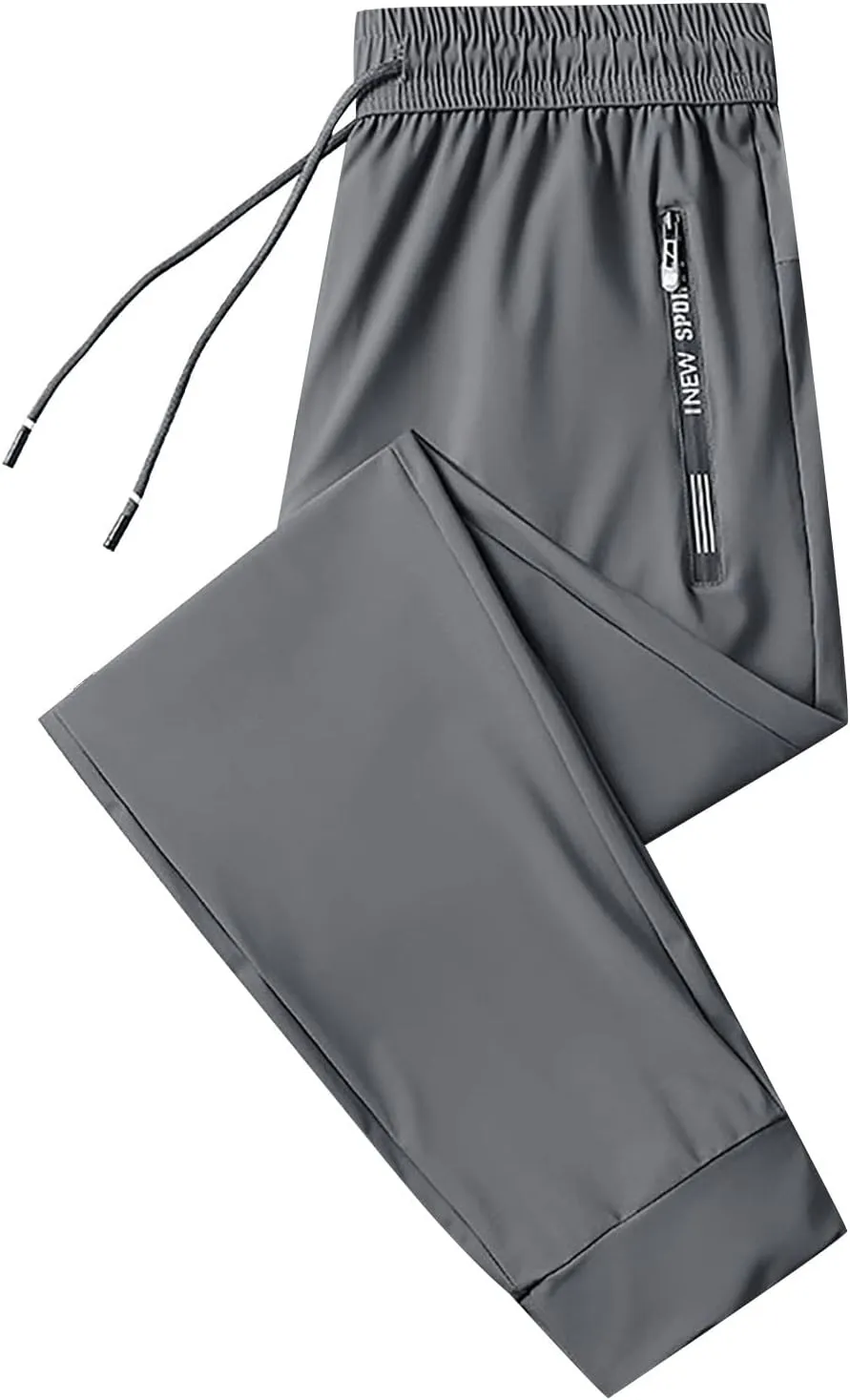 Litetao Mens Pants Casual Relaxed Fit Unisex Stretch Quick Drying Pants Casual Summer Drawstring Sports Pant with Pockets