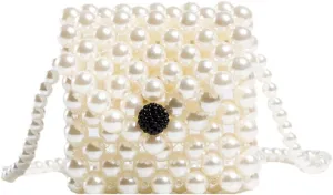 Luxury Pearl Bag Chain Bag Purse Bags, Artificial Pearl Clutch Crossbody Handmade Bags Evening Bags for Party Wedding Bridal Party Travel Prom 72