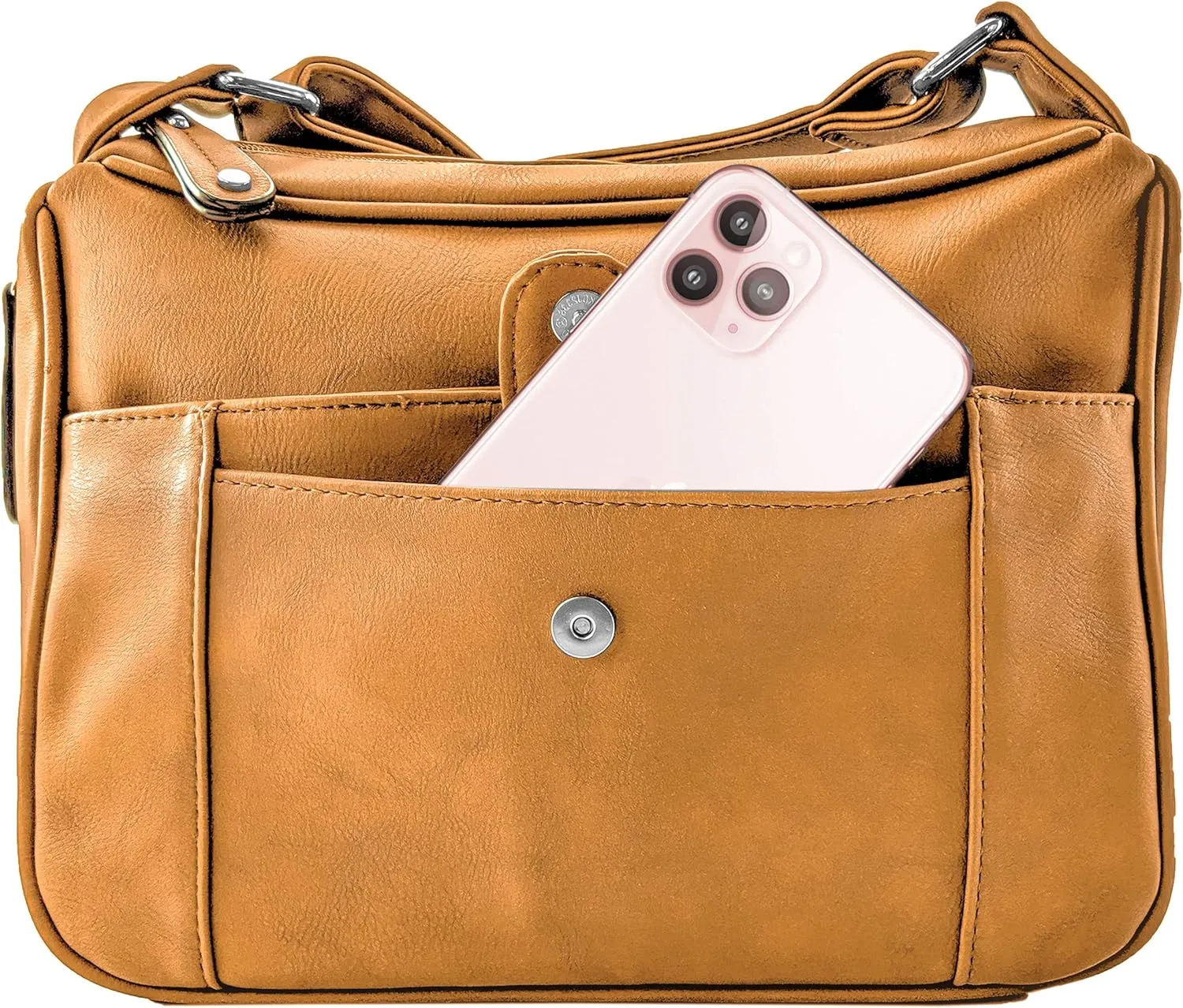 Magnum Concealed Carry Crossbody Handbag Gun Purse & Shoulder Bag with Adjustable Strap