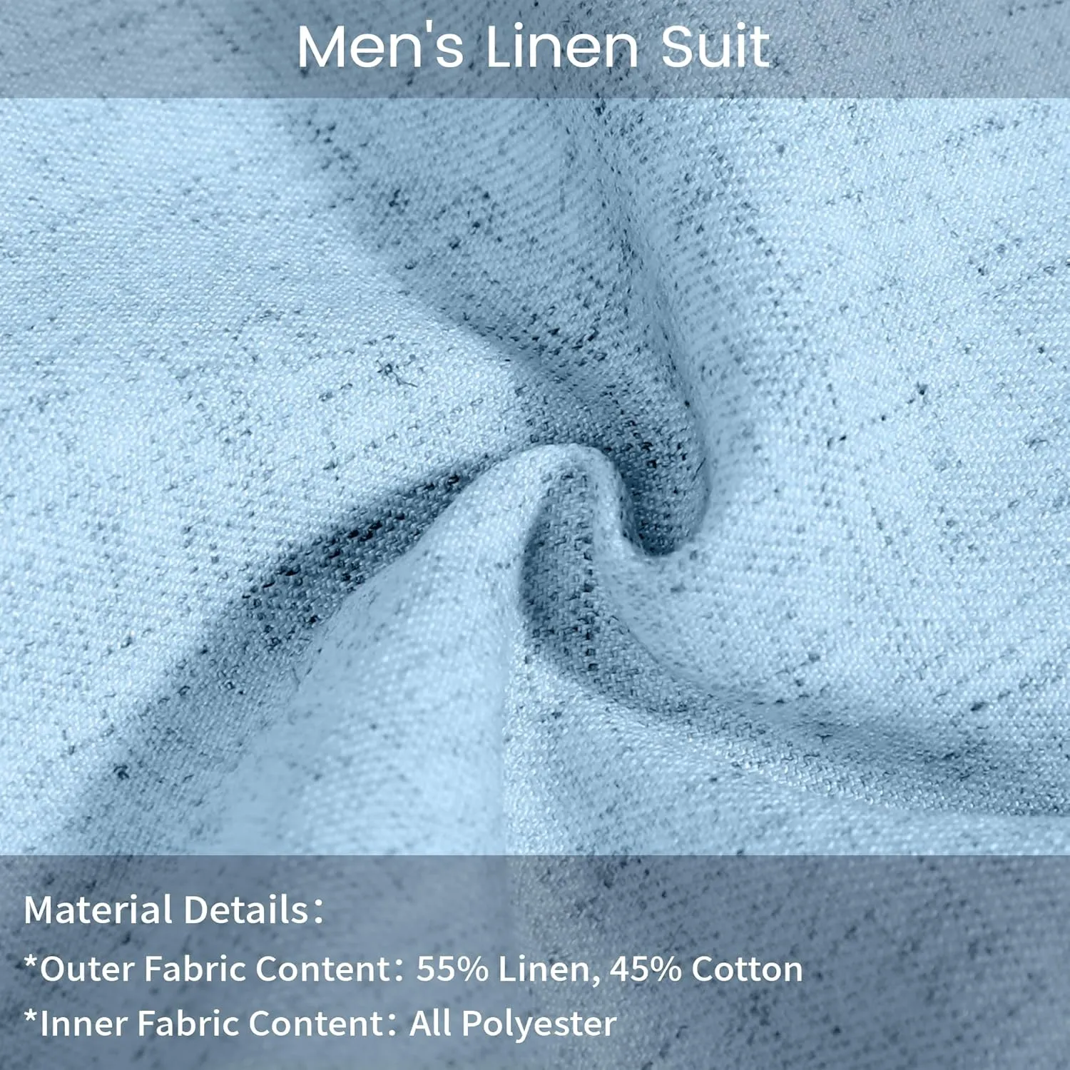 Men's Casual Linen Suit Set 2 Piece Slim Fit Wedding Suits Prom Groomsmen Suit Tuxedos Beach Suits Vest Pants