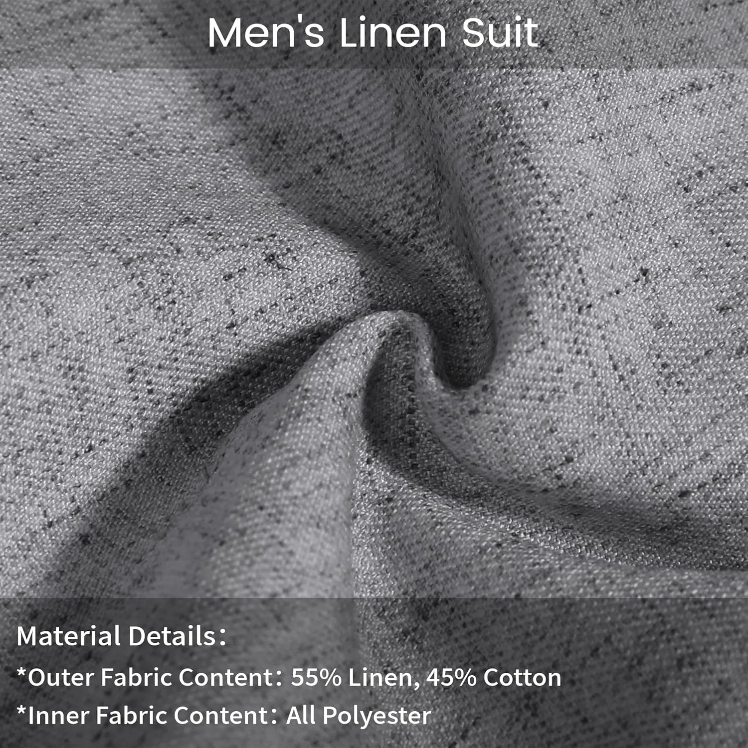 Men's Casual Linen Suit Set 2 Piece Slim Fit Wedding Suits Prom Groomsmen Suit Tuxedos Beach Suits Vest Pants