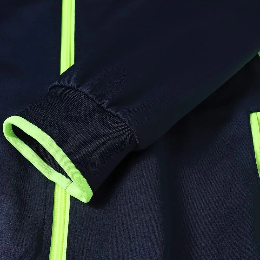 Men's Casual Tracksuit Long Sleeve Sweatsuit Athletic Set Full Zip Running Jogging Sports Jacket and Pants