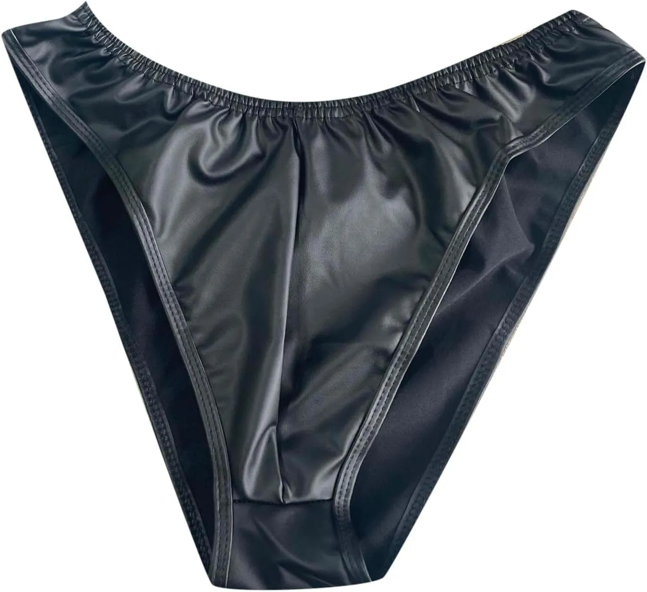 Men's Lingerie Underwear Men T Pants Nightclub Performance Imitation Leather Thong Sexy Men's Sexy Lingerie Thongs