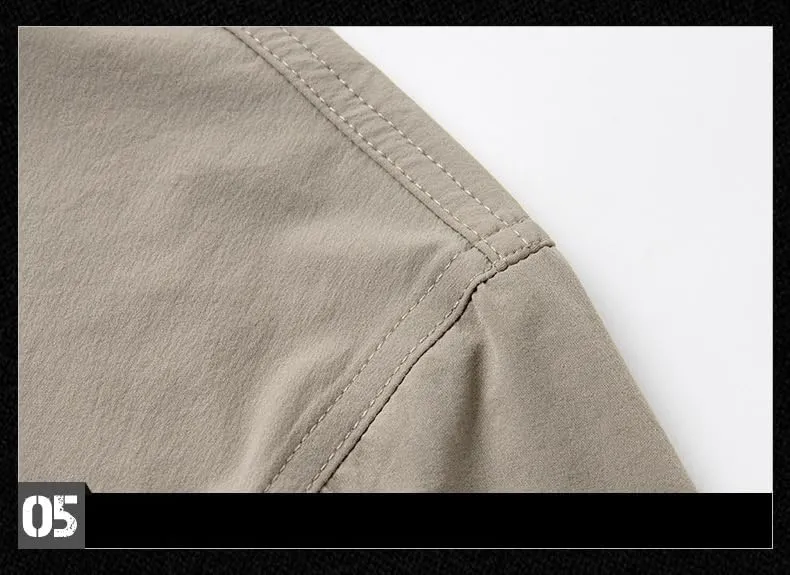Men's Quick-Dry Work Shirt, Outdoor Long Sleeve Button Down, Spring Summer Fall