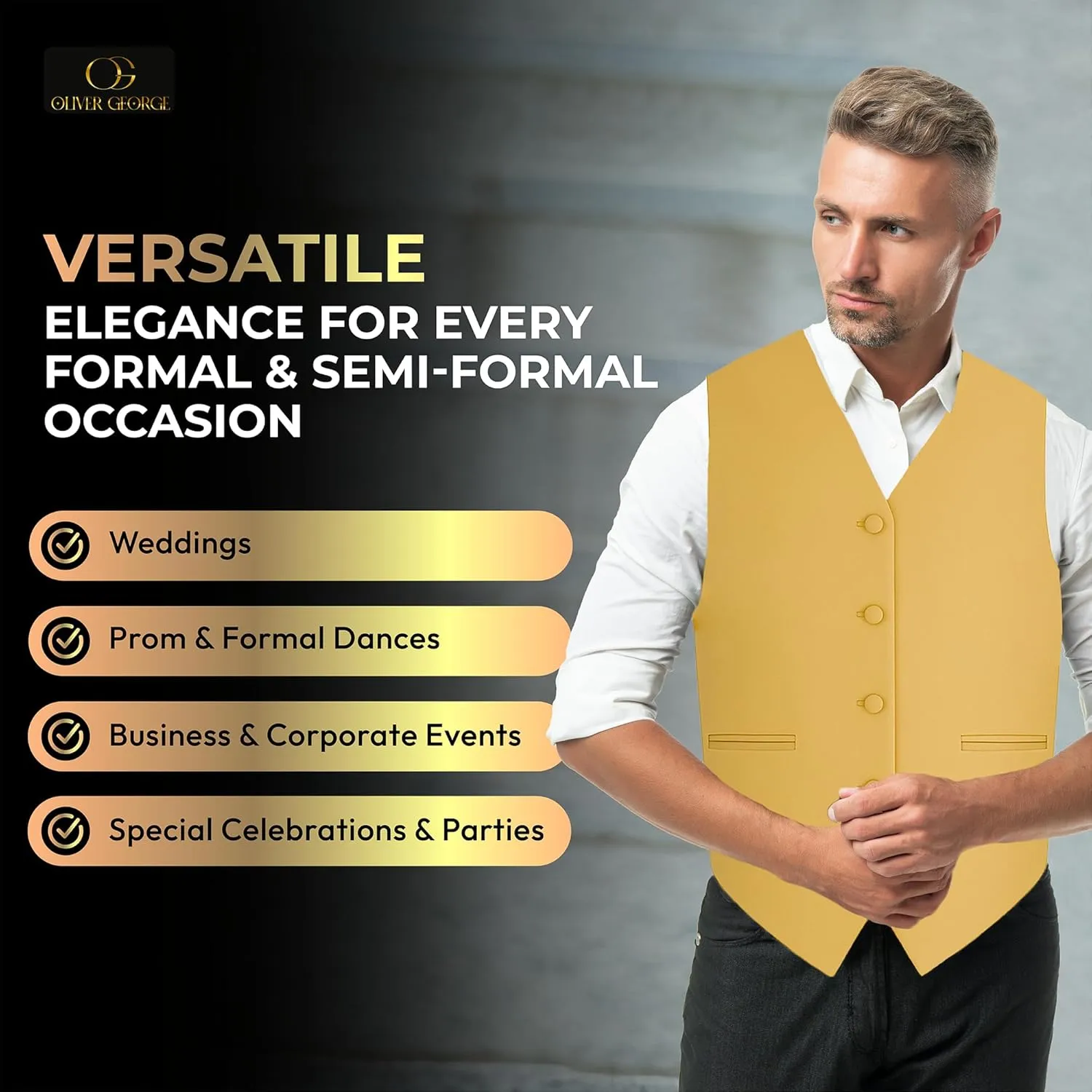 Men's Solid Formal Waistcoat Tuxedo Dress Vest Bow Tie Set for Suit or Tuxedo