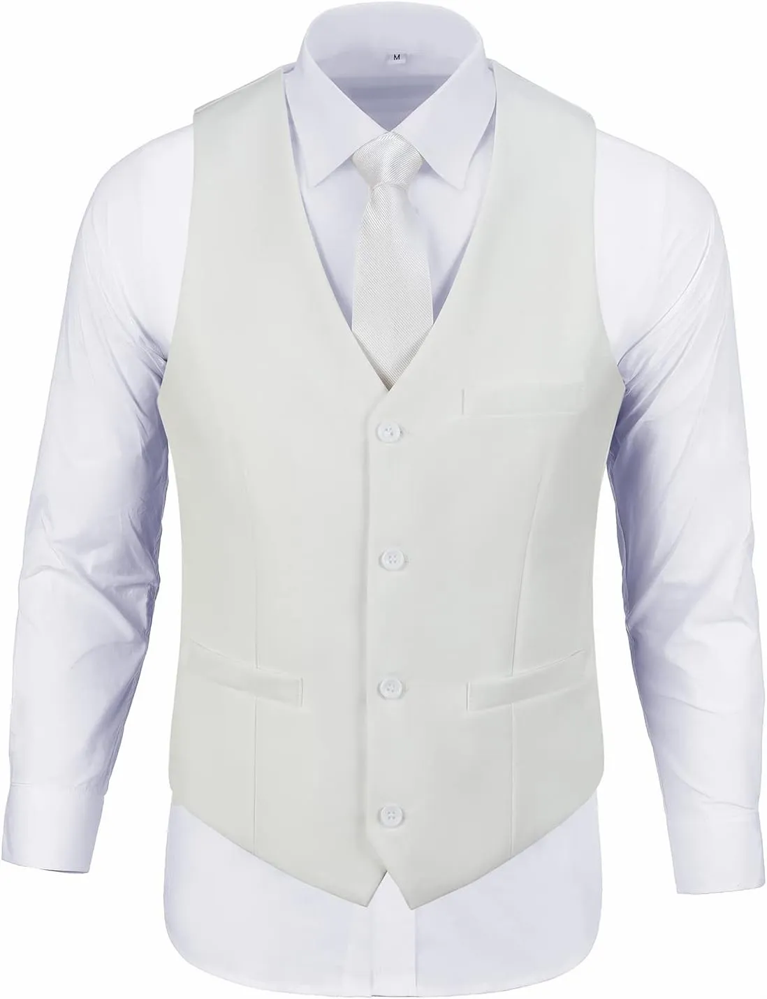 Men's Suit 2 Piece Vest Set Slim Fit Dress Suit Casual Suit Waistcoat Pant