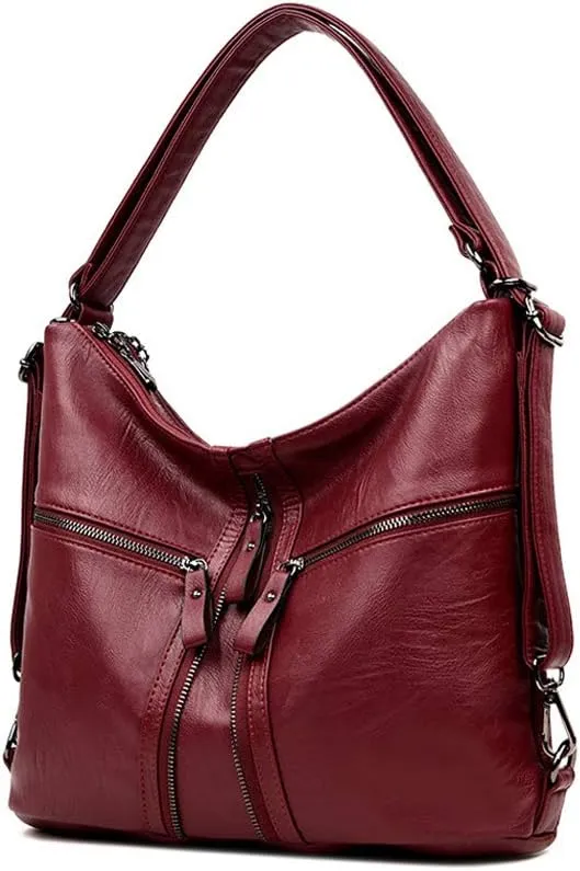 MINTEGRA Handbags Bag for Women Shoulder Bag Rucksack PU Leather Backpack Tote Bag Satchel Purses