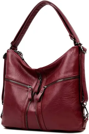 MINTEGRA Handbags Bag for Women Shoulder Bag Rucksack PU Leather Backpack Tote Bag Satchel Purses