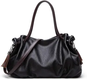 MINTEGRA Handbags for Women Hobo Shoulder Bags with Tassel Large Capacity Top Handle Bucket Bags