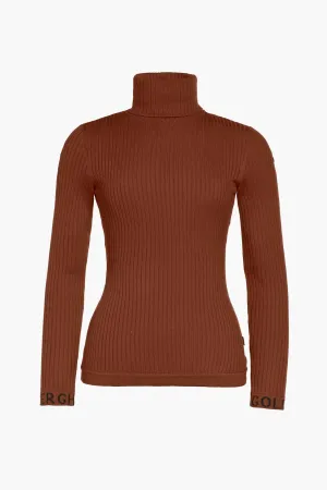 Mira Long Sleeve Knit Sweater Mocha